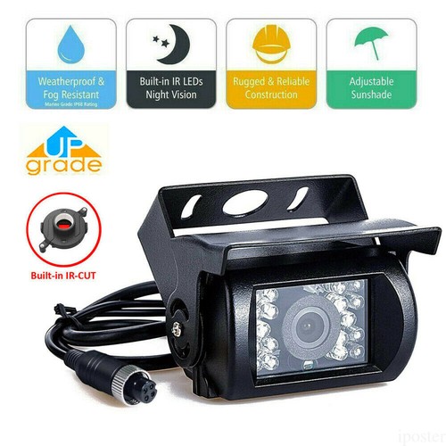 9" Quad Split Monitor 4 PIN 4X Side Rear View Backup Camera Kit For Bus Truck RV - Picture 4 of 12