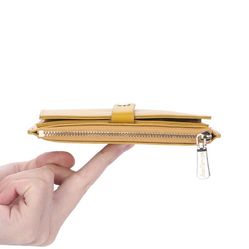 Women's Leather Clutch Wallet Small Bifold Zipper Pocket Card Case Coin Purse US - Picture 9 of 17