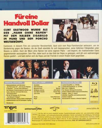Für eine Hand voll Dollar (BR) Min: 100/DD2.0/WS - LEONINE 88765420569 - (Blu-r - Bild 2 von 2