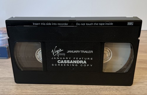 CASSANDRA VHS Tape 1987 Horror Thriller Rare Screening Copy - Picture 3 of 3