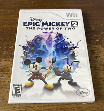Epic Mickey 2 The Power of Two Nintendo Wii Disney New Sealed Fast Shipping