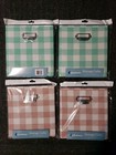 WHITMOR STORAGE CUBES 10.5 X 10.5 X 11in Collapsible storage/ PLAID SET OF 4/NEW