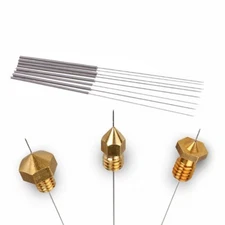 Optimal Size Needle Kit for 3D Printer Nozzle Cleaning Stainless Steel 10pcs
