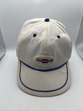 Vintage Gold Star Chevy Chevrolet Patch White Cap Rope Golf Baseball Hat USA