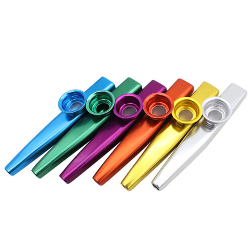 Kazoo Metal with Flute Diaphragm Gift for Kids Music Lovers 6 Colors G❤ ZC - Bild 1 von 18
