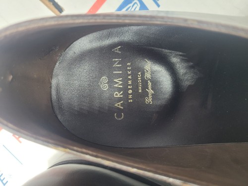 Carmina braun Cap Toe Herren elegante Leder Schnürschuhe Größe UK 13 US 13,5 gebraucht - Bild 11 von 17