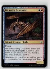 MTG Murders At Karlov Manor Gleaming Geardrake x4 NM Uncommon