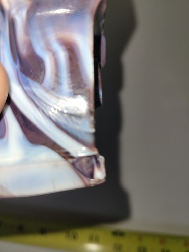 Sowerby Purple Slag Glass Vintage Miniature Vase - Picture 9 of 10