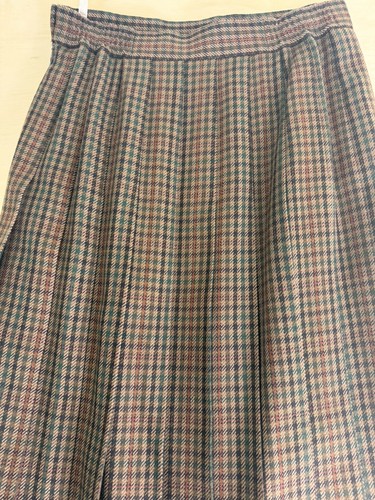Vintage Laird Portch Scotland Skirt Wool Long Brown Tartan Plaid Unique - Picture 10 of 10