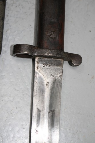 WWI inglese inglese inglese M1903 SMLE baionetta con fodero. - Foto 6 di 15