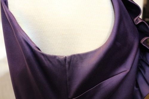 ELIZA J NEW YORK LILA AUBERGINE WICKELKLEID "MISSY" GRÖSSE 14, MIT SCHLEIFENGÜRTEL & ETIKETT - Bild 19 von 20