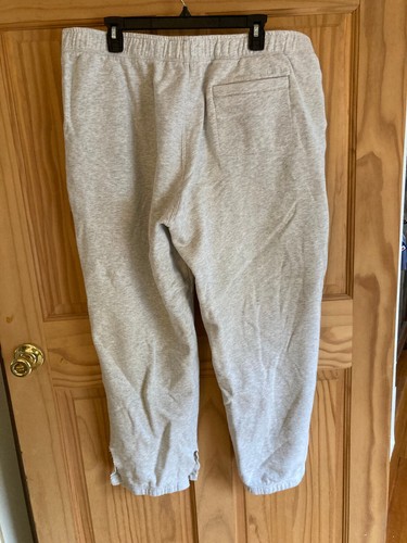 LL Bean Men's Cozy Sweatpants 2XL REG Button Zip Fly Lt Grey 508146 L CUFF SLIT - Bild 9 von 10