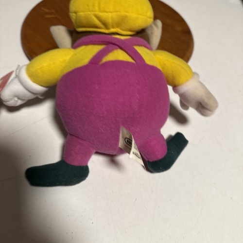 Nintendo Wario Plüsch 9 Zoll KellyToy Co Vintage 2001 mit Handtag - Bild 12 von 12
