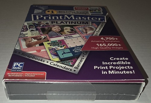 PrintMaster Platinum 7 PC Desktop Publishing Software Windows 10 & MAC New NIB - Picture 5 of 5