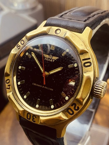 Uhr Vosto Poljot Komandirskie Wostok Vintage Armbanduhr UdSSR selten sowjetisch #8827 - Bild 6 von 24