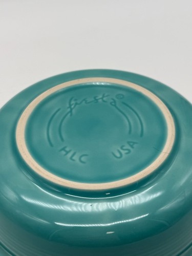 Fiestaware Homer Laughlin USA Turquoise Cereal Bowl 7" - Picture 7 of 9