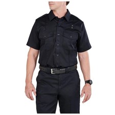 5.11 71183 Twill PDU Class A Short Sleeve Shirt, Midnight Navy, X-Large Regular