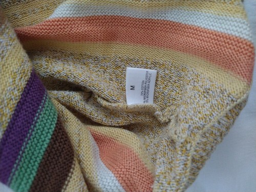 Vintage St. Croix Shop Pullover Crew Neck Sweater, Size M, Colorful Striped, EUC - Picture 5 of 7