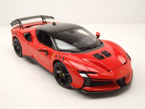 Ferrari SF90 XX Stradale rojo coche modelo 1:18 Bburago - Imagen 10 de 11