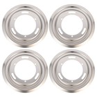  4pcs Küchengasherd Tropf Pfannen Edelstahlgasbereich Pfannen langlebige Pfanne