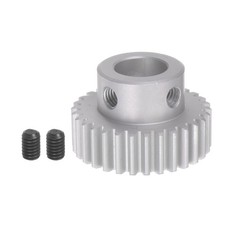 Step Spur Gear 12mm Inner Hole Pinion Gear 30T Mod 1 Aluminum Alloy Motor Gear