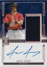 2024 Panini Impeccable #EPJ-JJ Jace Jung Prospect Jersey Autographs #/25