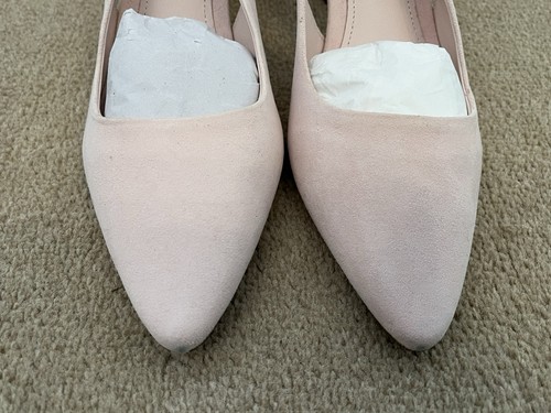 Zapatos Hobbs Julia Slingback para mujer - Talla UK 7 gamuza rosa claro - Imagen 4 de 17