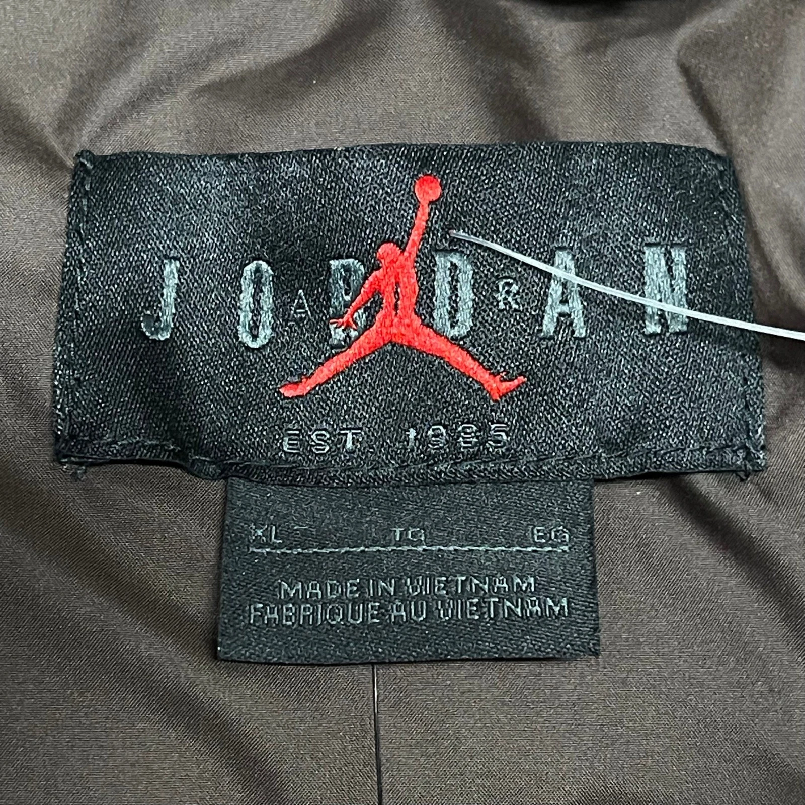 Jordan Flight Puffer Jacket Mens XL Baroque Brown Corduroy Duck Down Loose Fit image 4