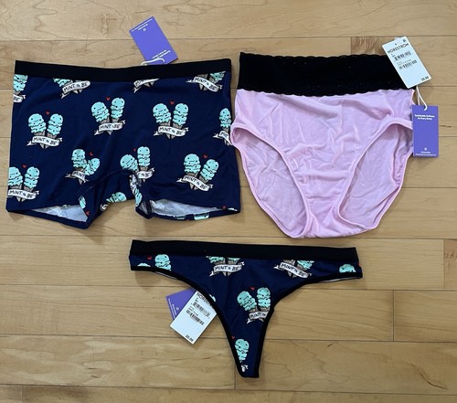 Seven MeUndies Cheeky Brief women underwear small Flora Love Lingerie . New - Picture 4 of 11