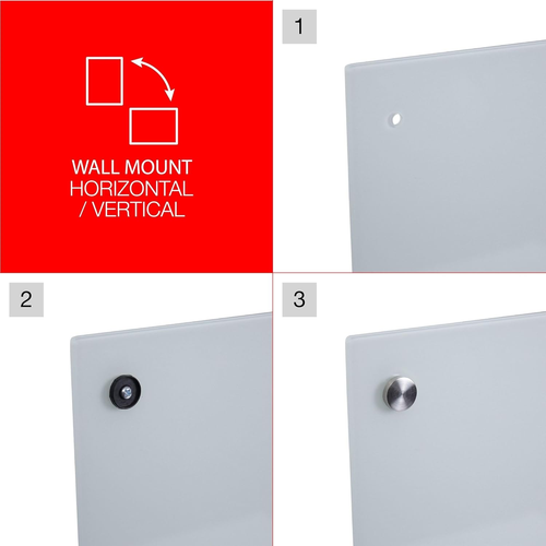 Frameless Glass Marker Board, 36 X 24, White Surface - Bild 5 von 8