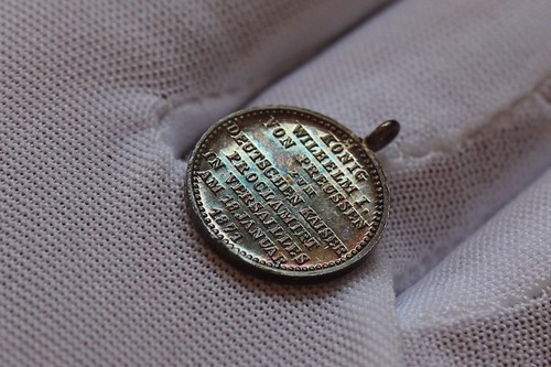 🧭 🇩🇪 GERMANY EMPIRE PROCLAMATION SILVER 2Gr 15mm MEDAL 1871 B86 #3471 - Picture 3 of 7