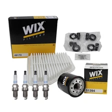 Wix Tune Up Kit Denso 4 Spark Plugs & Coil Boots Kit for Vibe 2.4L L4 GAS Vin O