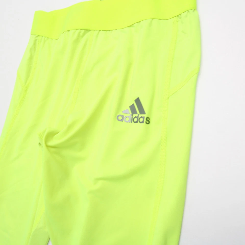 adidas Techfit Compression Pants Men's Yellow Used - Image 3 of 4