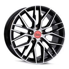 17 Zoll MAM RS4 5x108 ET45 Alufelgen BLACK FRONT POLISH