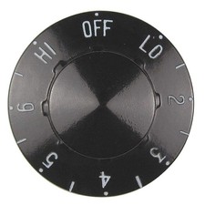 ROBERTSHAW 40-355 Temperature Dial,Black 26X369