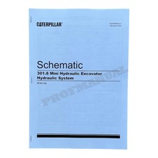 Caterpillar 301.8 Mini Excavator Hydraulic System Schematic Service Manual