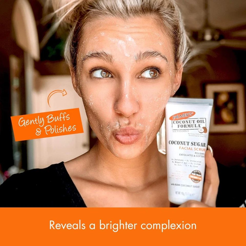 Palmer's кокосовое масло формула сахара для лица 3,17 унц (упаковка из 1) - Изображение 4 из 4