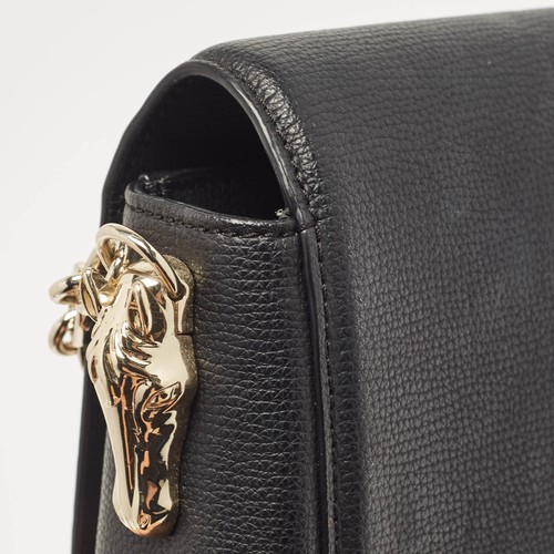 Aigner Black Leather Grazia Shoulder Bag - 第 9/10 張圖片