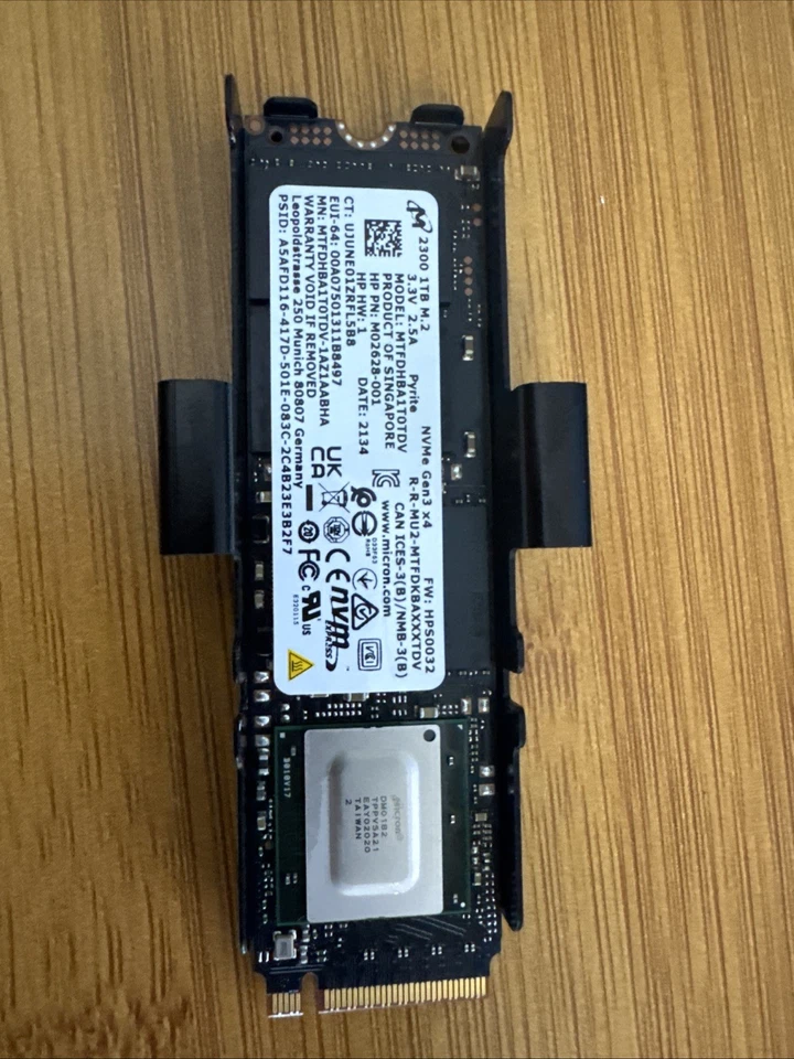 1TB NVMe PCIe Gen3 x4 SSD Micron 2300 MTFDHBA1T0TDV 1024GB W/ Heat Sink 🔥🔥🔥 - Image 2 of 3