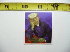 PORTRAIT OF DR GACHET VAN GOGH SMALL STICKER DECAL PAINTING ARTWORK MUSEUM ART