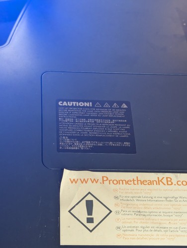 Proyector Promethean UST-P1 DLP 3300 ANSI 1080i HDMI con control remoto y montaje probado - Imagen 15 de 18