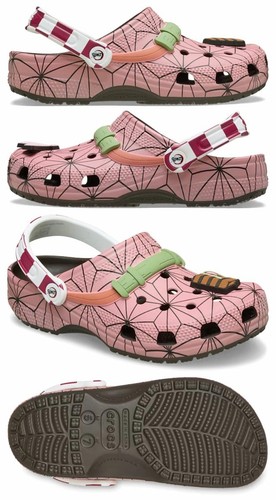 Crocs Demon Slayer Nezuko Classic Clog Unisex Japan Limited Edition W6 7 8 New - Picture 8 of 8