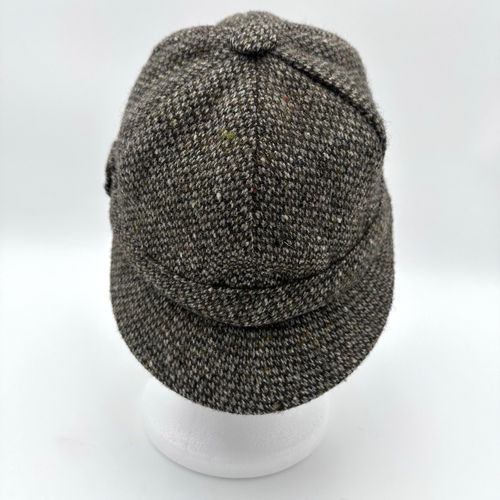 Sombrero Deerstalker Irlandés Tweed Años 70 De Colección Ala Estructurada 100% Lana Hecho en Irlanda - Imagen 6 de 16