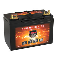 VMAX XTR31-135 for G3 Pontoon s w/group 31 AGM 12V marine deep cycle battery