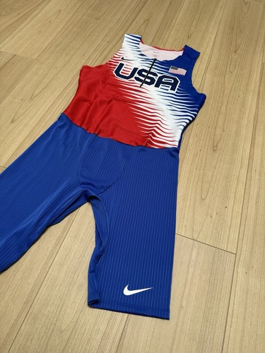 Size L - Nike Pro Elite Team USA Track Speed Suit CV0001-636 Men’s - Picture 3 of 6