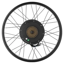 Xcceries 26"x4" Fat Tire 48V Ebike Rear Wheel Bicycle Conversion Kit LCD 1500W