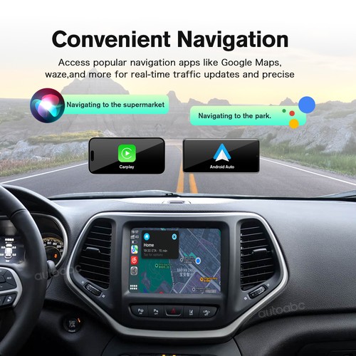 Interfaz automática inalámbrica Apple Carplay Android para Dodge Challenger Viper Ram - Imagen 5 de 6