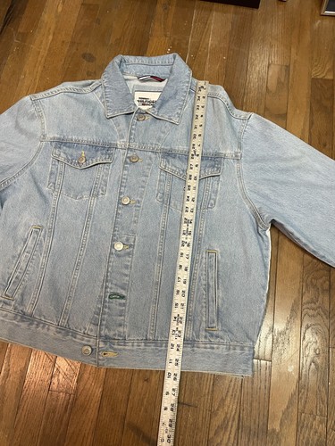 Tommy Hilfiger Big Flag Logo Spellout Jeansjacke Damen/Herren M J46 - Bild 7 von 8