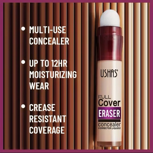 2-for-1 USHAS Full Cover Eraser Concealer #08 Duo Set - 2 Pack Bundle, Flawless - Picture 3 of 8