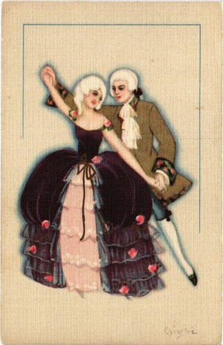 CHIOSTRI ART NOUVEAUX ARTISTA FIRMATO 12x Cartoline d'epoca (L5620) - Foto 12 di 12